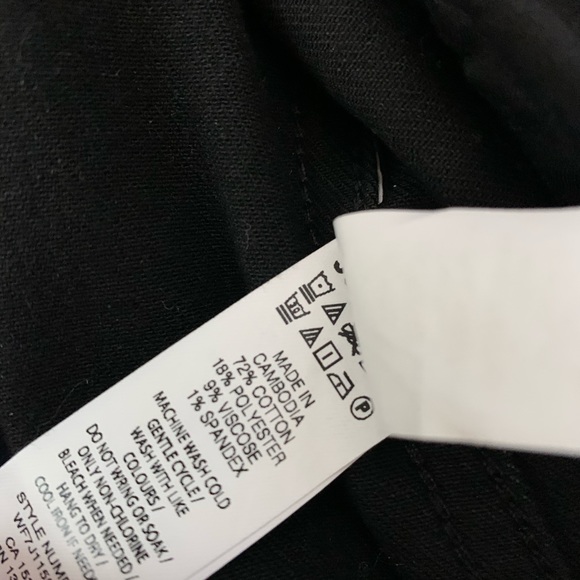 Denim Jean jacket black with Sherpa neck trim - Picture 3 of 3